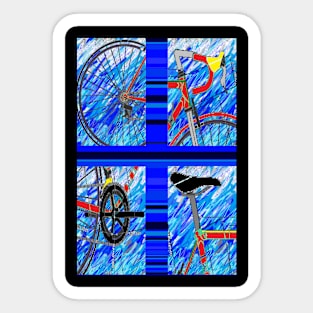 4 Bicycle Blues Sticker